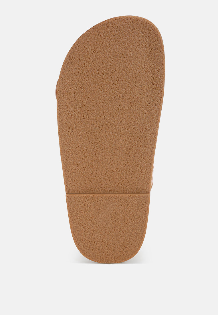 Zooper Chunky Buckle Slip-on Flats
