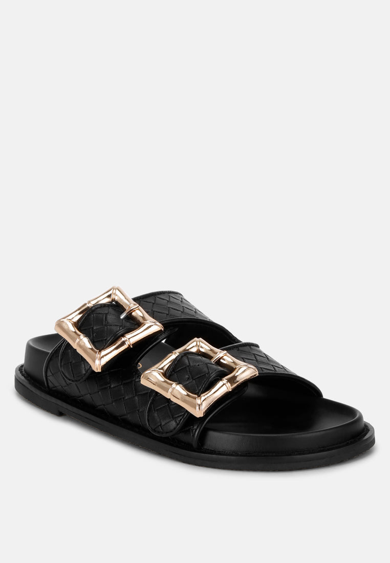 Zooper Chunky Buckle Slip-on Flats