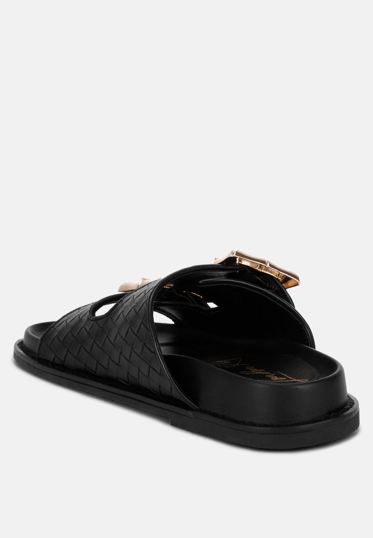 Zooper Chunky Buckle Slip-on Flats