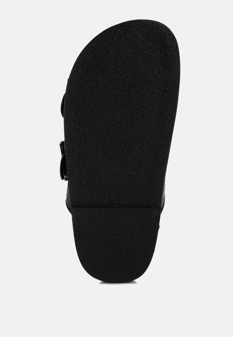 Zooper Chunky Buckle Slip-on Flats