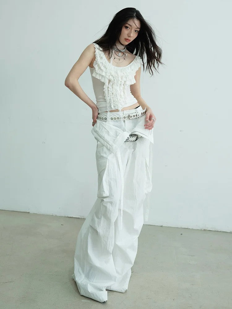 Sheeshe Ruffle Tank Top by Marigold Shadows
