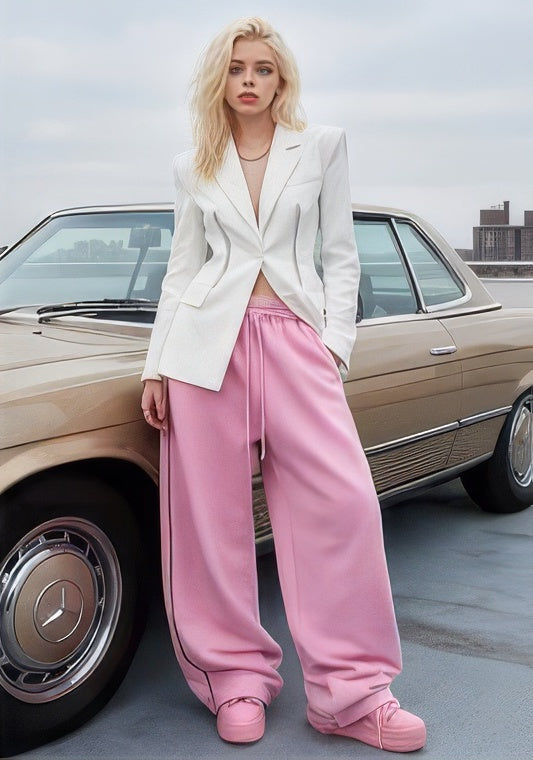 Baggy Wide-Leg Streetwear Track Pants
