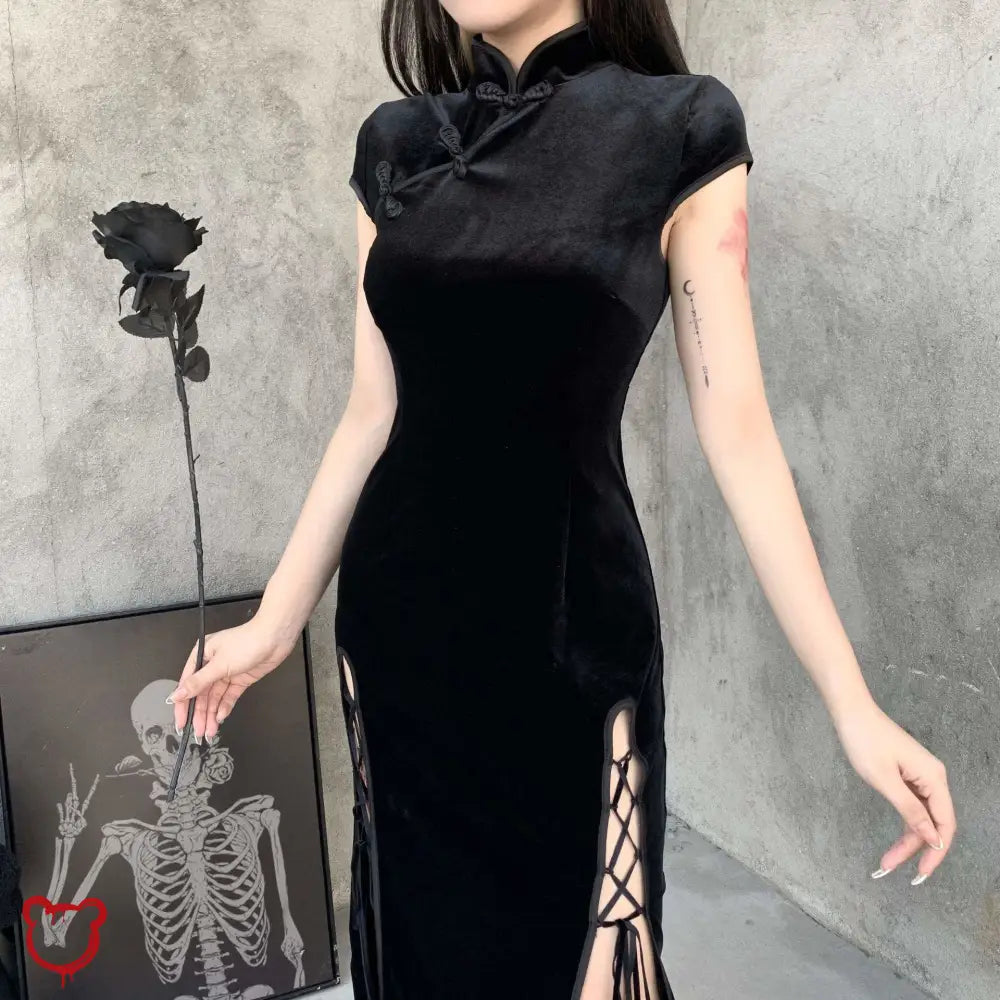 Chic Qipao Dress by The Cursed Closet