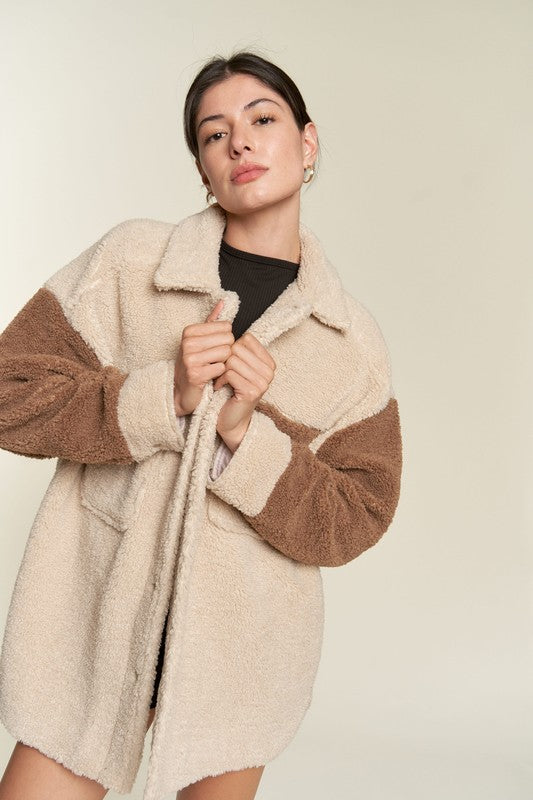 Colorblock Sherpa Jacket - lifestyle shot