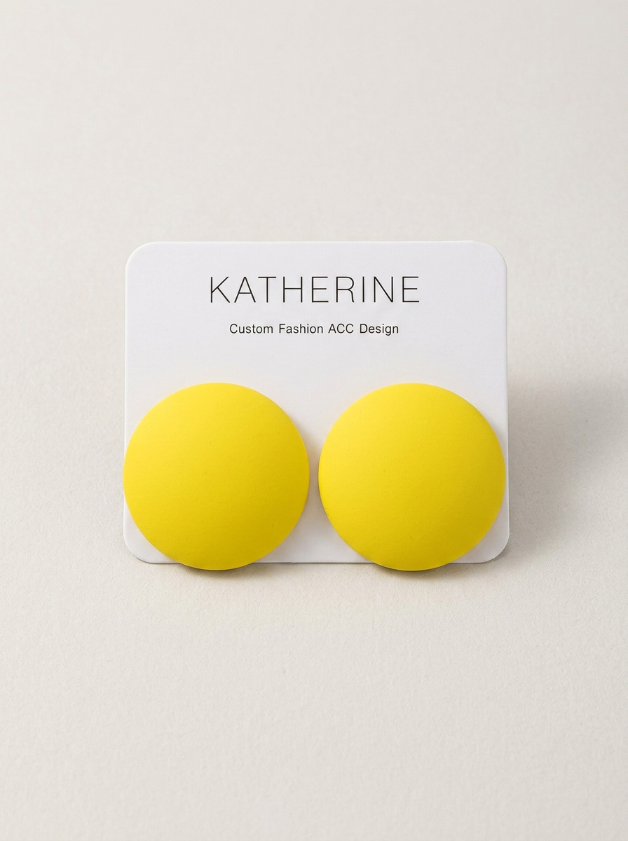 The Big Dot Studs - Yellow