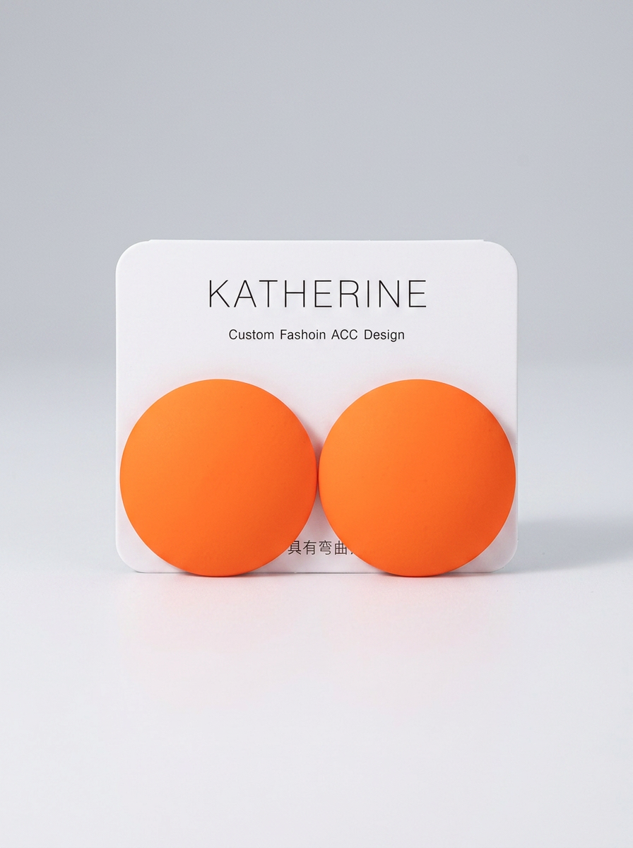 The Big Dot Studs - Orange
