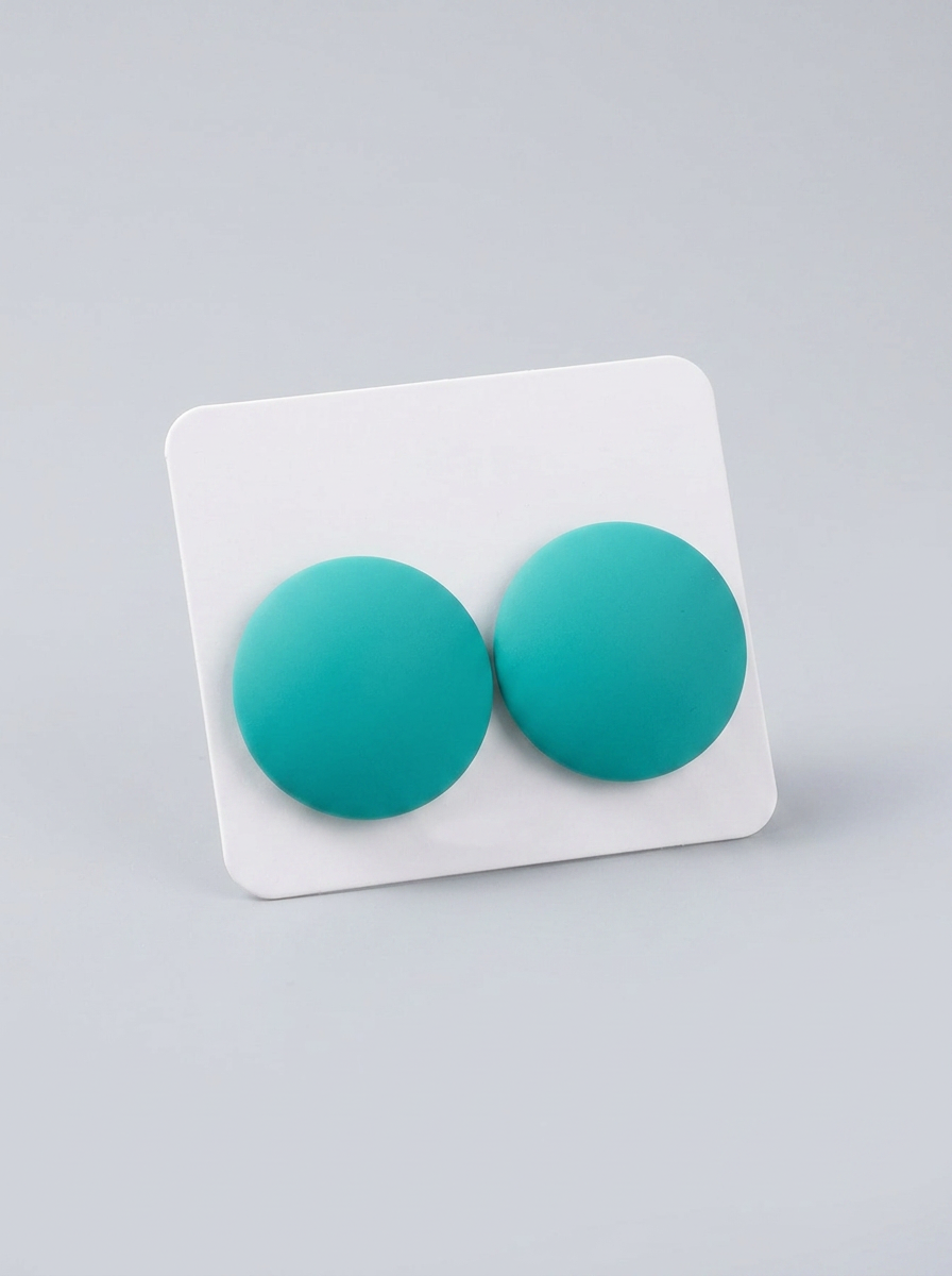 The Big Dot Studs - Light Blue