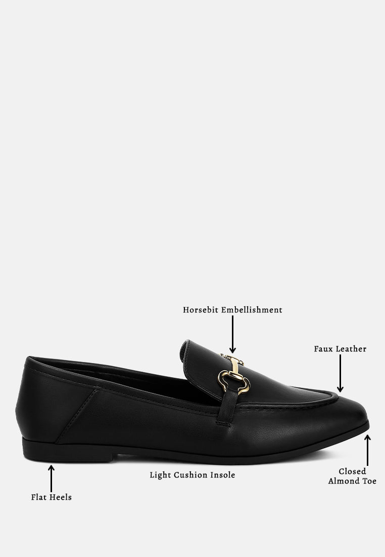 Horsebit Embellished Loafers by RAG