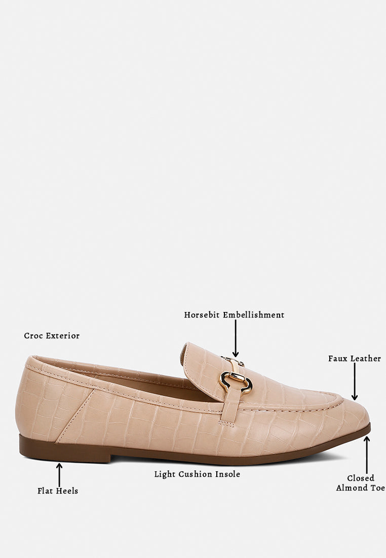 Horsebit Embellished Loafers by RAG