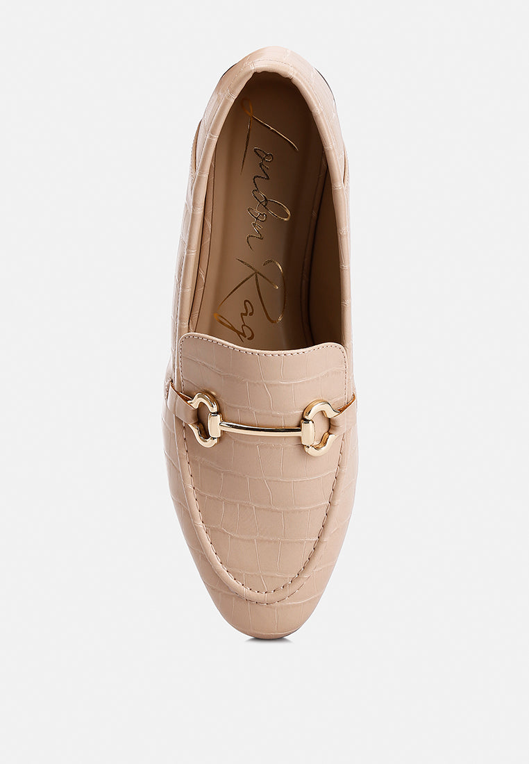 Horsebit Embellished Loafers by RAG