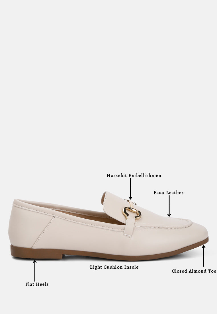 Horsebit Embellished Loafers by RAG