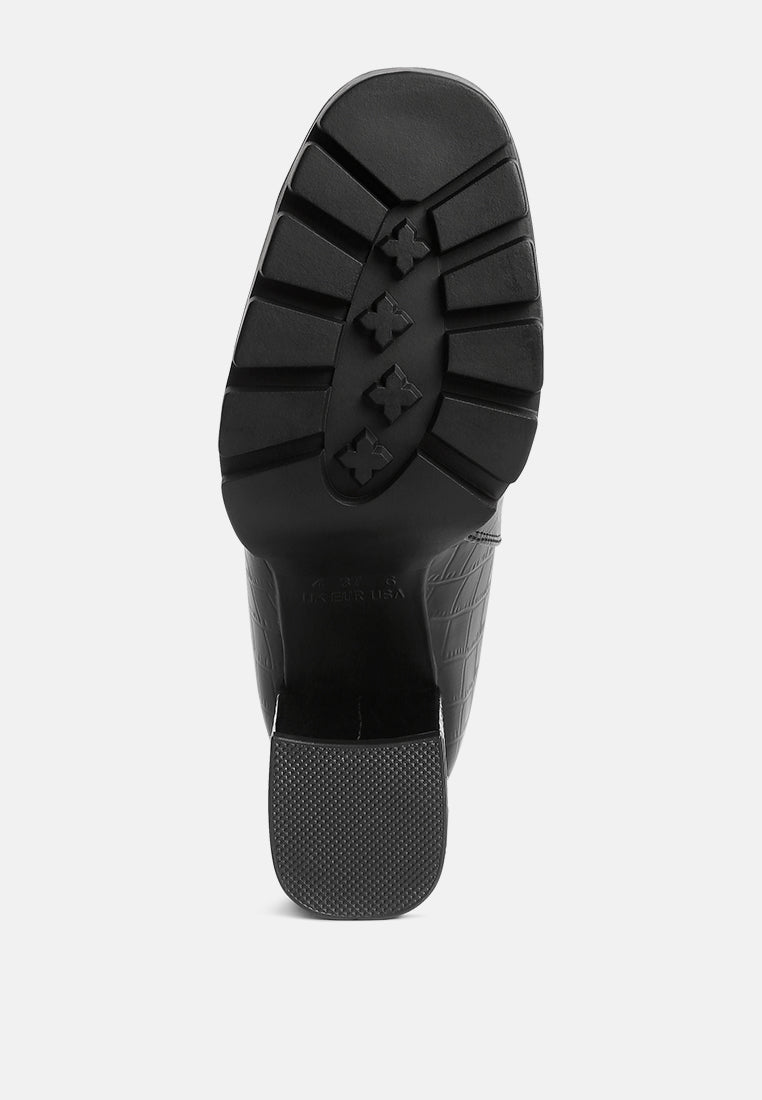 Foxy Faux Leather Croc Chelsea Boots by RAG