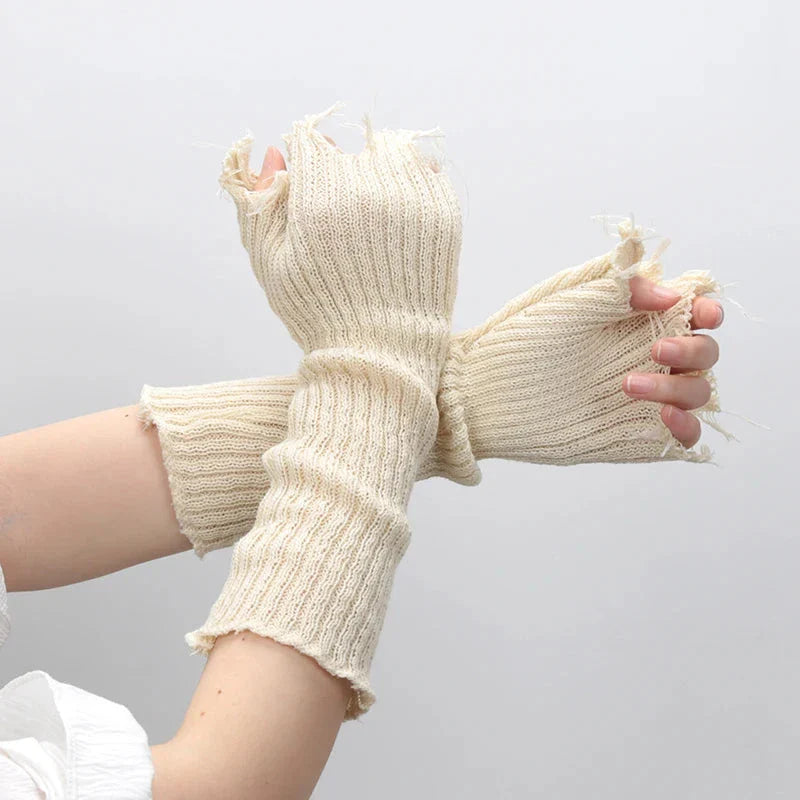 Zuriel Fingerless Gloves - Distressed by Marigold Shadows