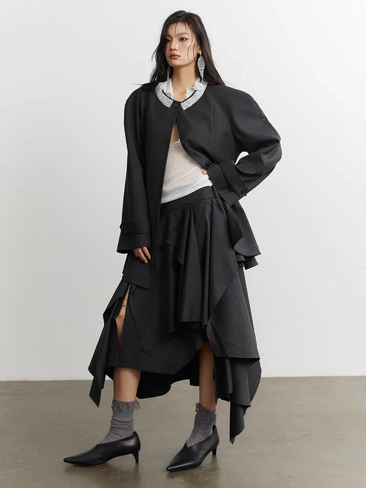 Marigold Shadows Blazers ** Sharka Belted Blazer