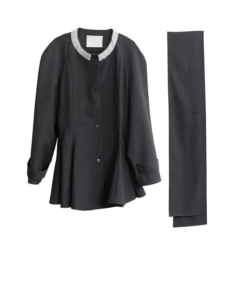 Marigold Shadows Blazers ** Sharka Belted Blazer