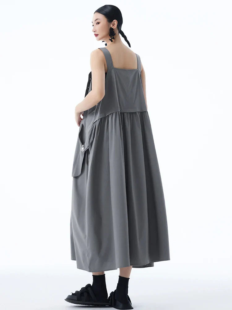 Marigold Shadows Dresses *** Canter Overall Pocket Dress