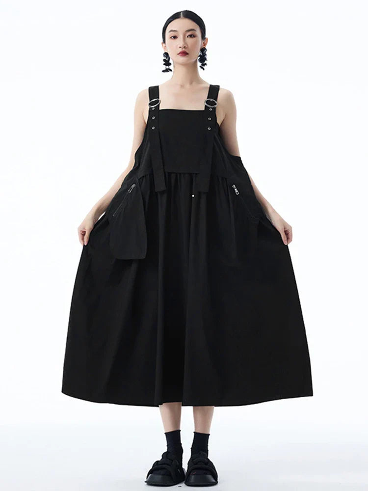 Marigold Shadows Dresses *** Canter Overall Pocket Dress