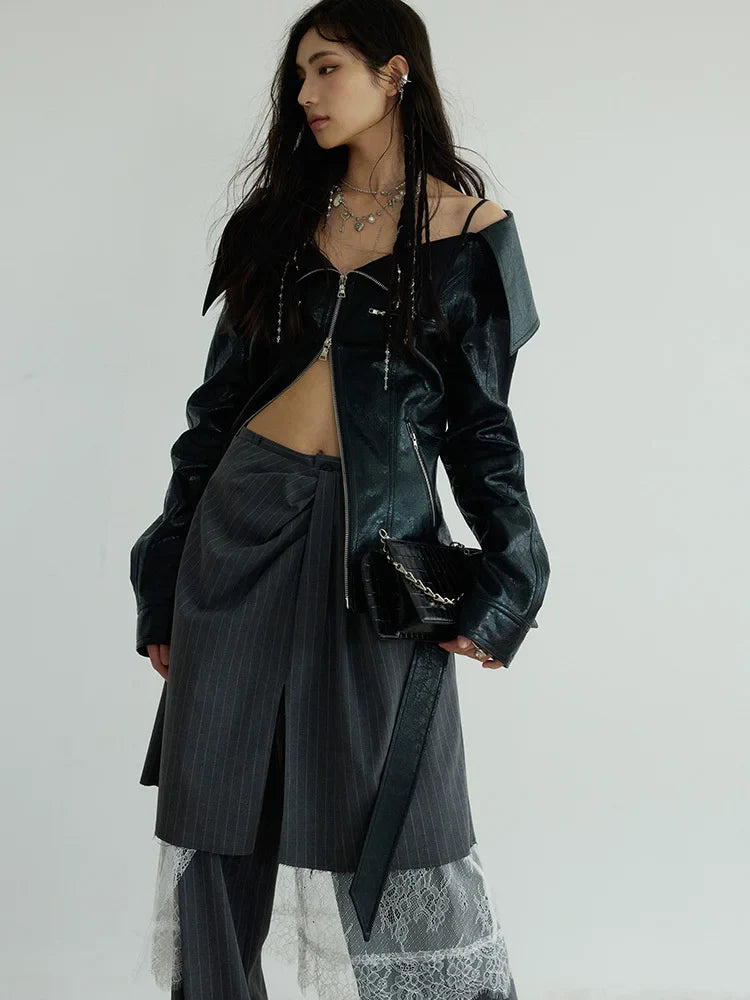 Haska Vegan Leather Jacket by Marigold Shadows