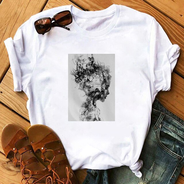 Nikaio Aesthetic Printed T-Shirt by Marigold Shadows