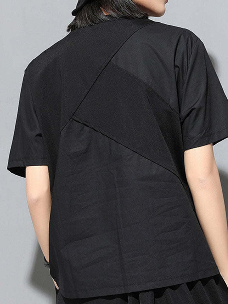 Tokiko O-Neck Short Sleeve Shirt by Marigold Shadows