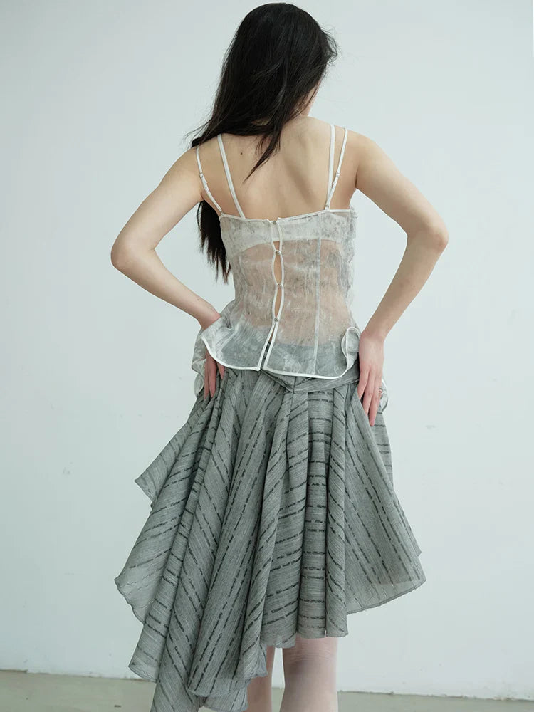 Marigold Shadows Skirts *** Charlie Layered Ruffle Skirt