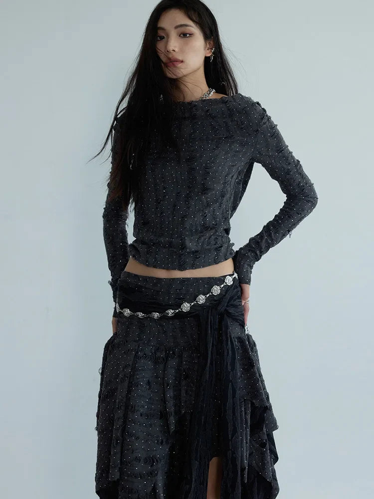 Marigold Shadows Skirts *** Drascadi Two Piece Set