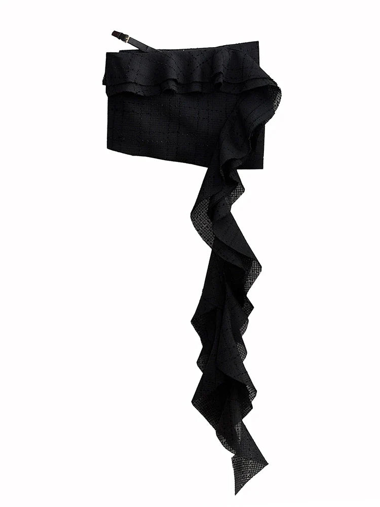 Manello Ruffle Mini Skirt by Marigold Shadows