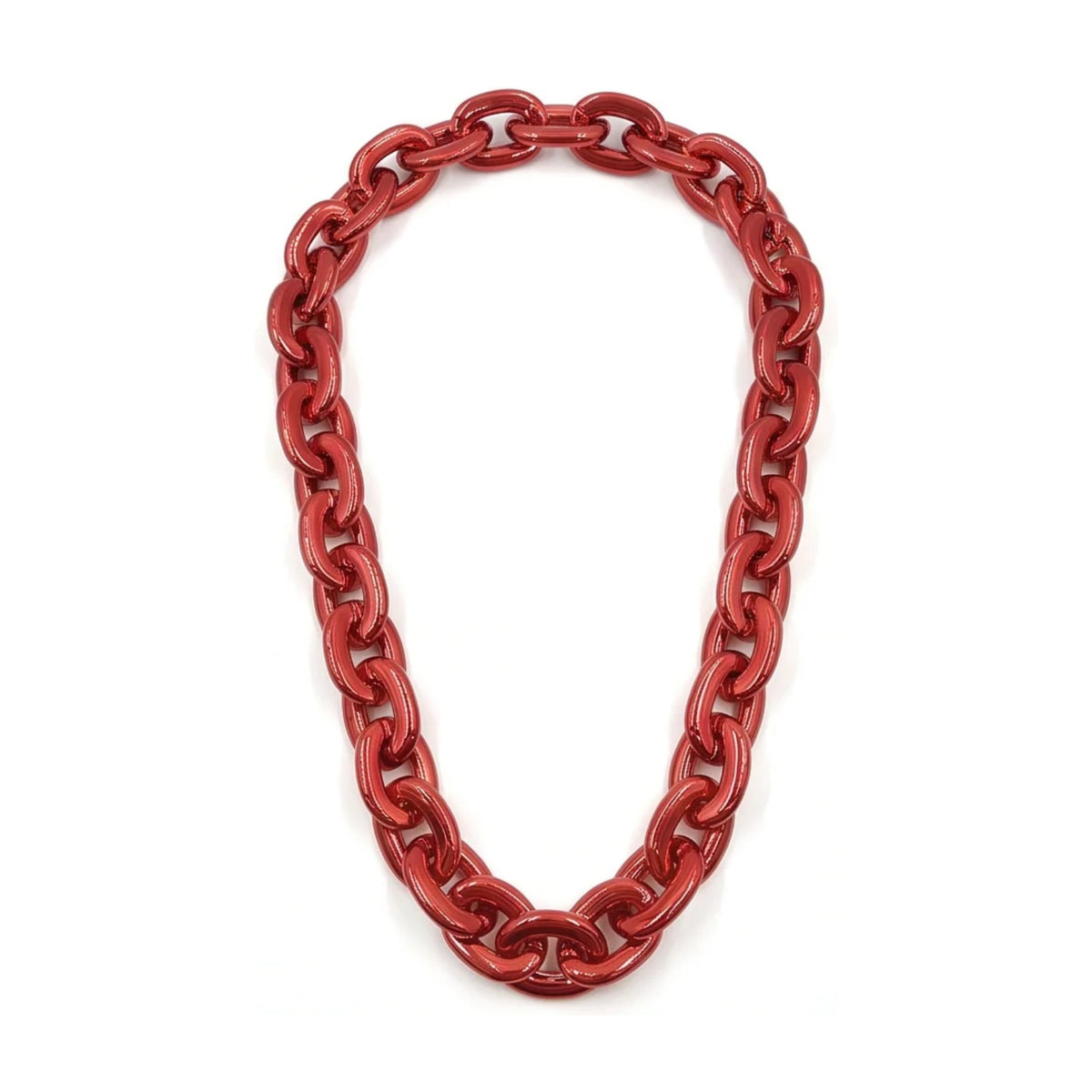 Mega Link Chain in Chrome Red