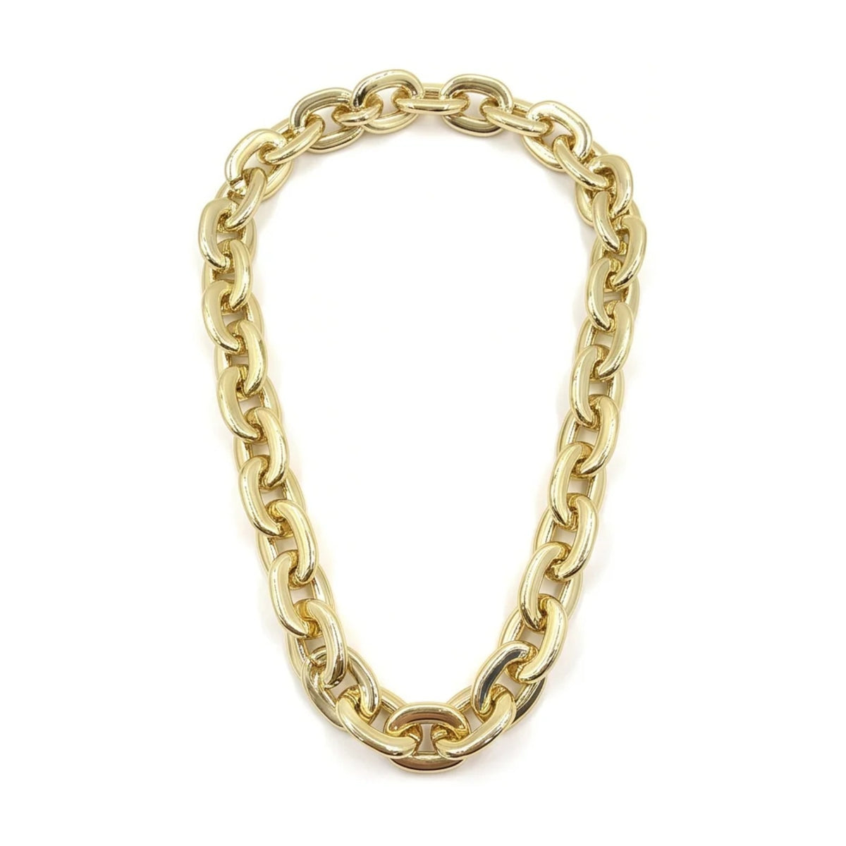 Mega Link Chain in Liquid Gold