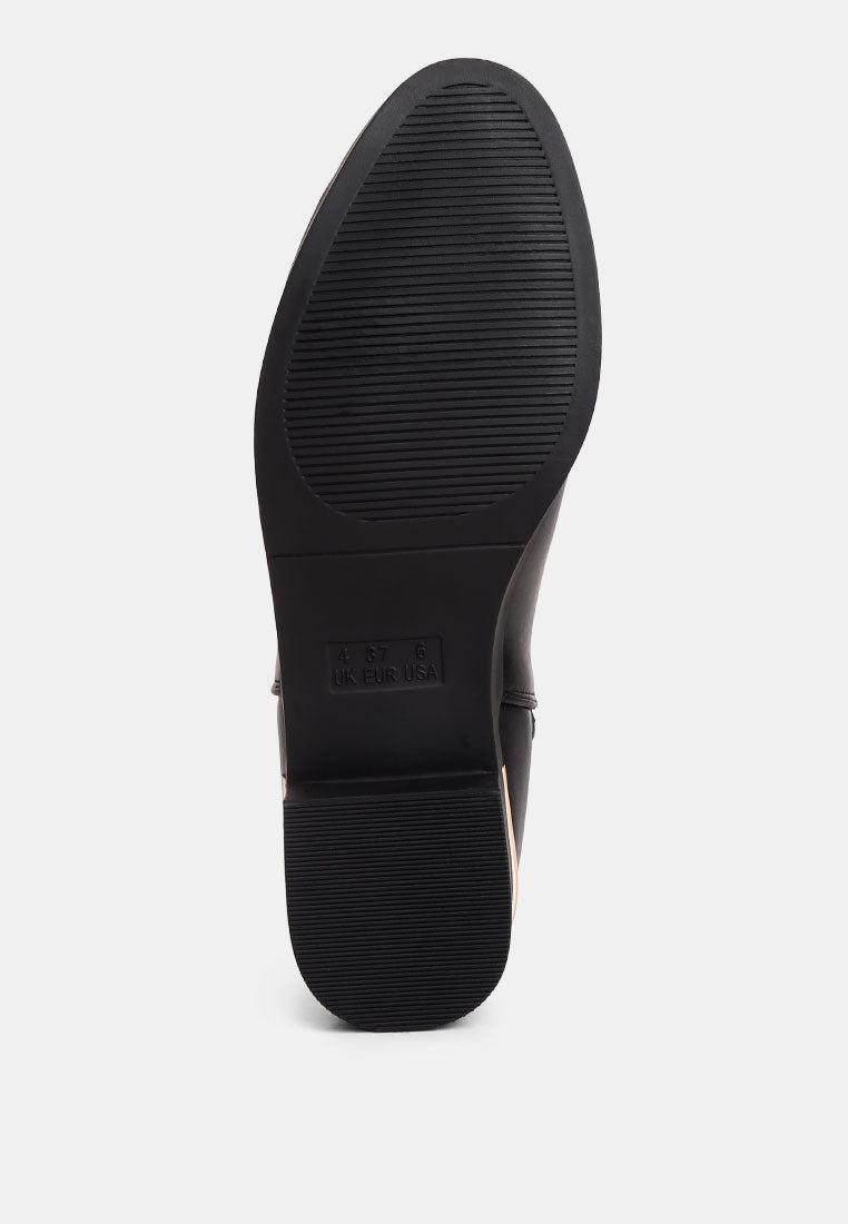 Metallic Sling Detail Chelsea Boots by MODE
