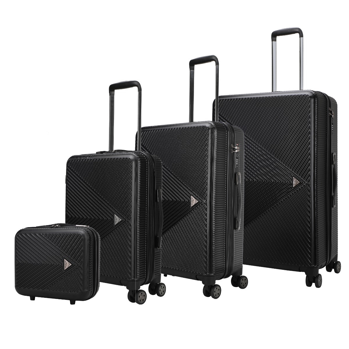 MKF Collection Felicity Luggage Set 4 Pieces, Travel Spinner Hardshell Lightweight 4 Wheels Suitcase by MKF Collection by Mia K.