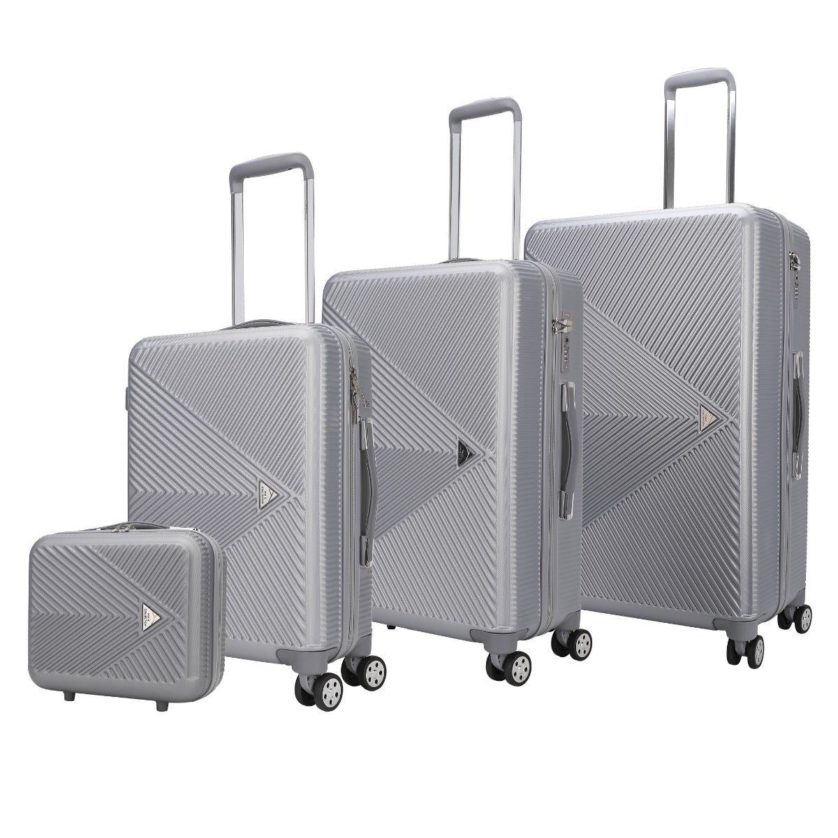 MKF Collection Felicity Luggage Set 4 Pieces, Travel Spinner Hardshell Lightweight 4 Wheels Suitcase by MKF Collection by Mia K.
