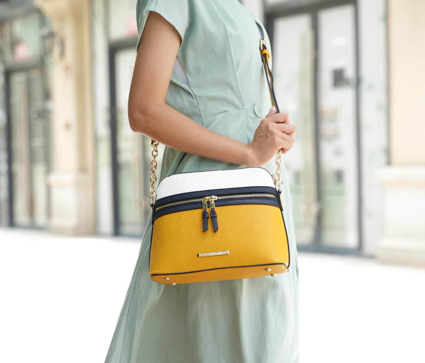 MKF Collection by Mia K. Women's Karelyn Crossbody Bag for Women, Vegan Leather Pocketbook Handbag Pocket Messenger Purse by MKF Collection by Mia K.