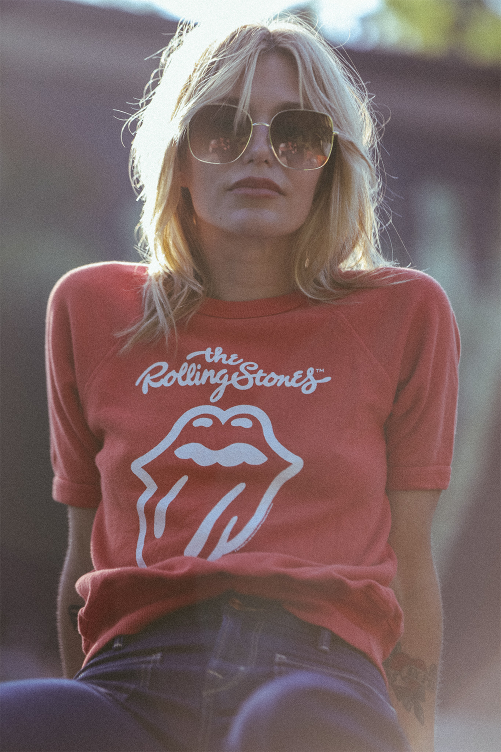 The Rolling Stones London Raglan Tee by People of Leisure