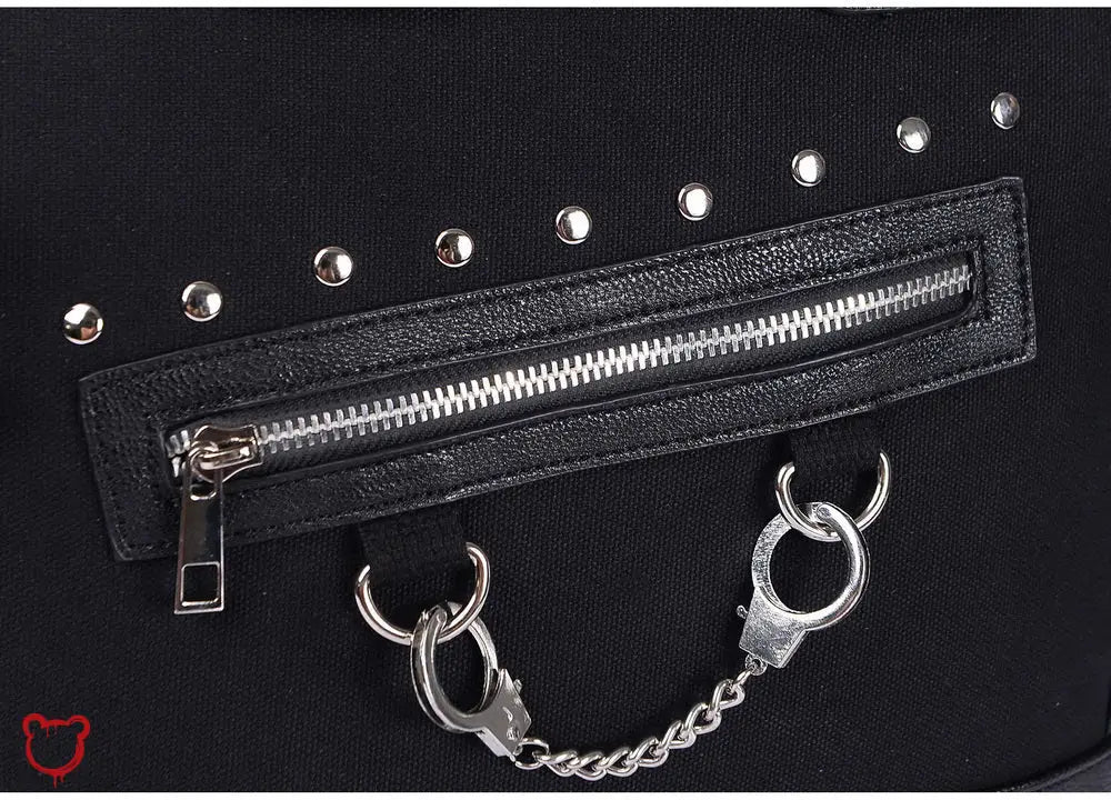 'Rebel Black Handcuff Bag' by The Cursed Closet