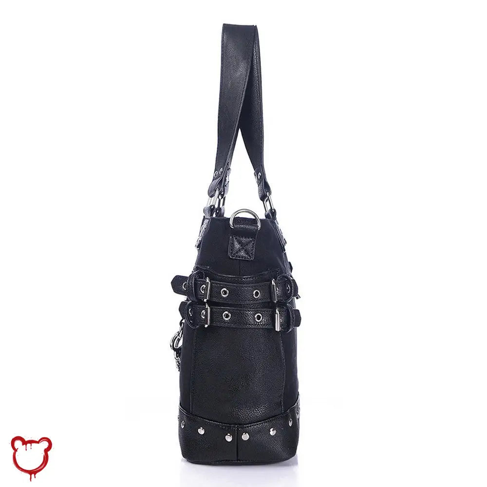 'Rebel Black Handcuff Bag' by The Cursed Closet