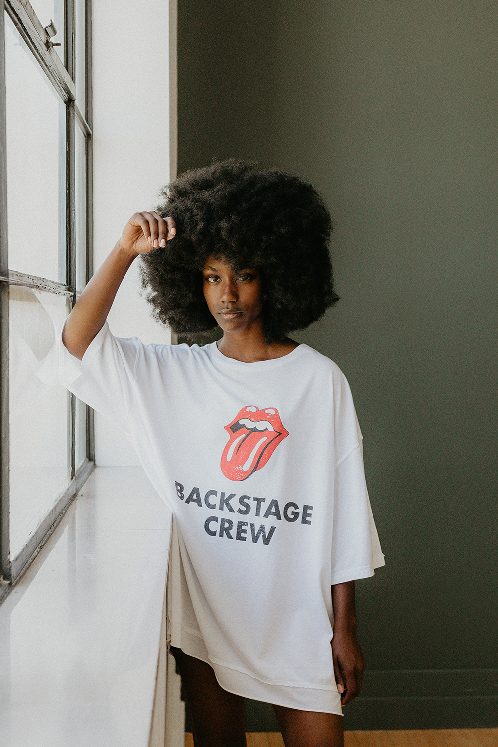 Rolling Stones Backstage Crew Oversized Tee by People of Leisure