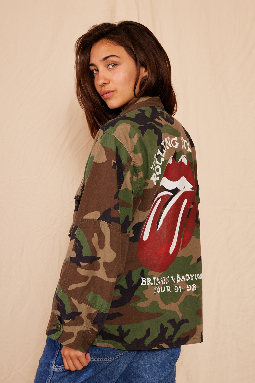 Rolling Stones Authentic Vintage Camo Army Jacket by People of Leisure