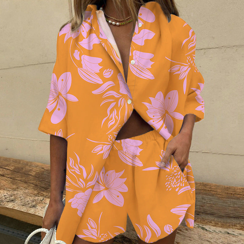 Tropi Coast Set - model wearing full length