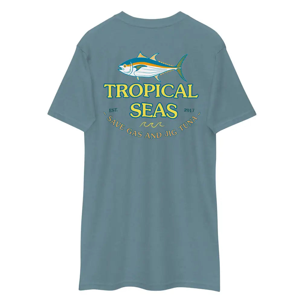 Save Gas and Jig Tuna T-shirt by Tropical Seas Clothing