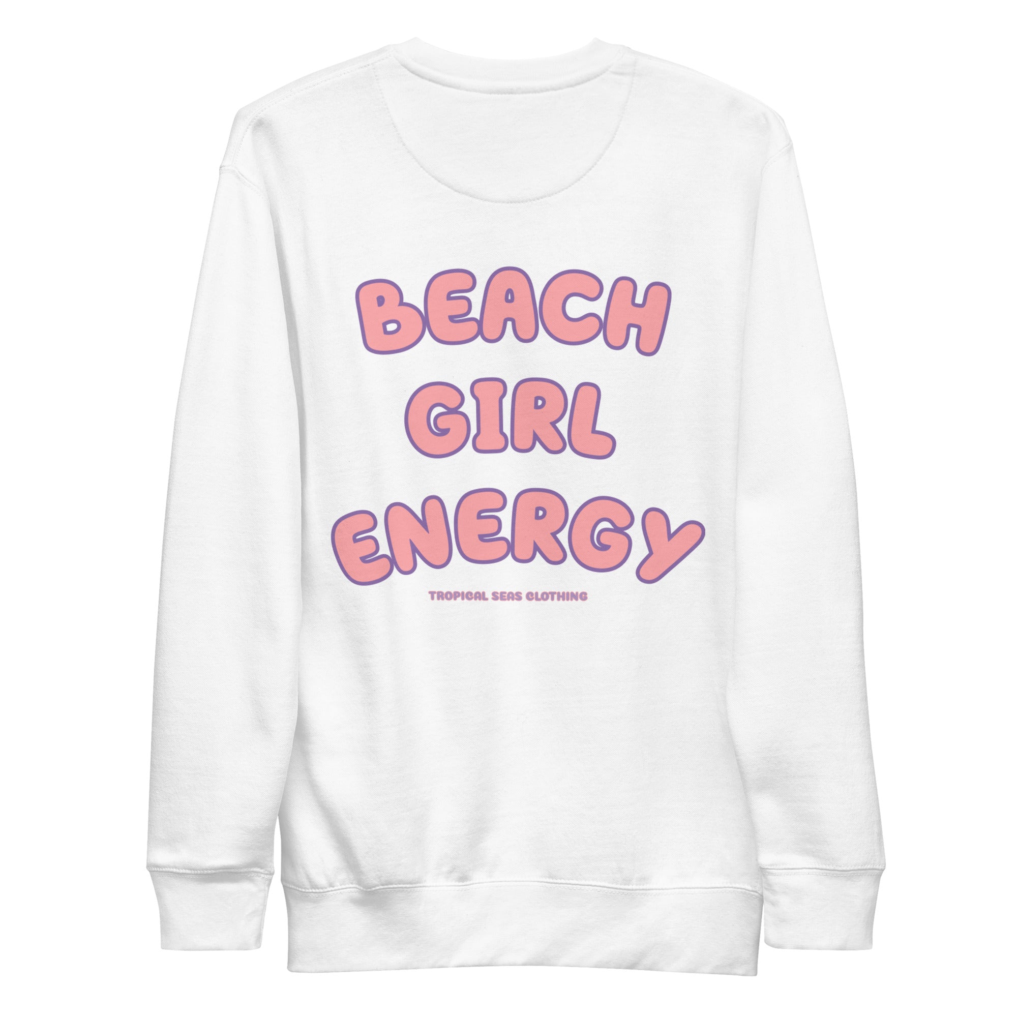 Women's Premium Beach Girl Energy Sweatshirt - Sustainable Shirts & Tops from Tropical Seas Clothing 