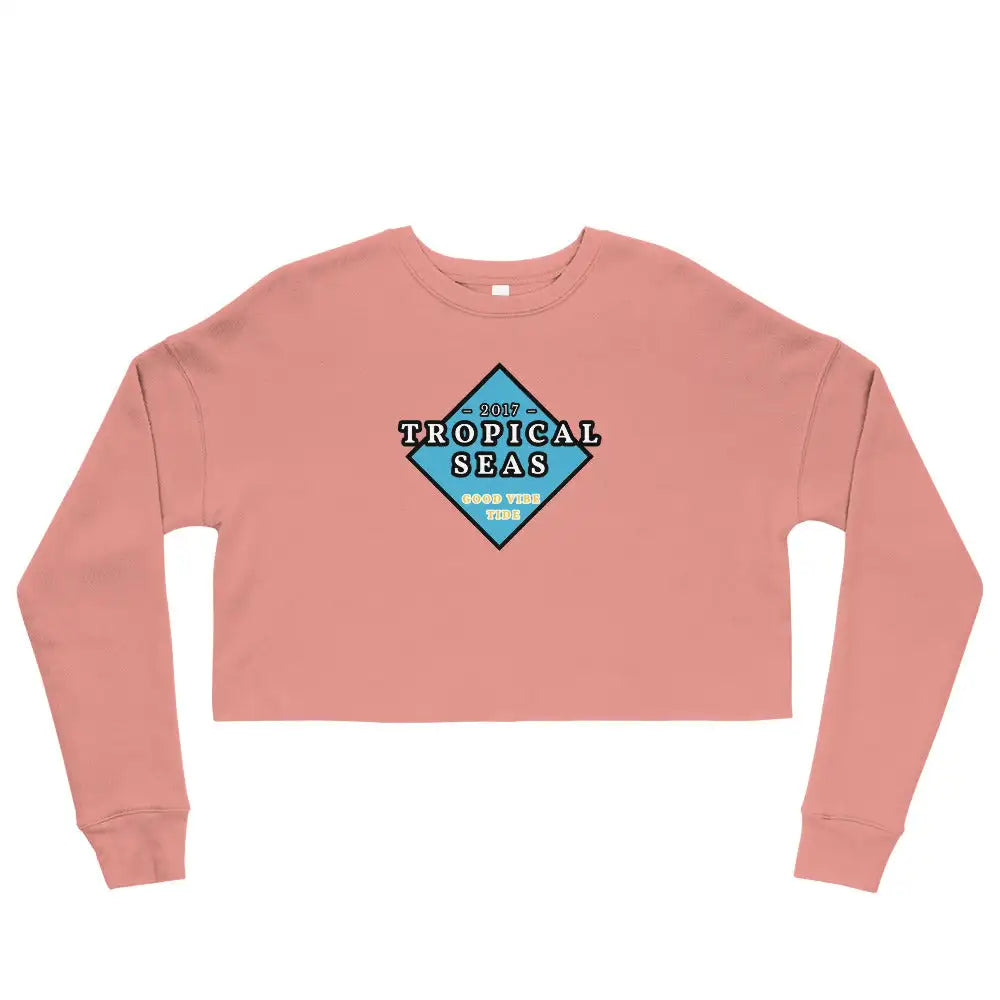 Women's Tropical Crop-Top Sweatshirt by Tropical Seas Clothing